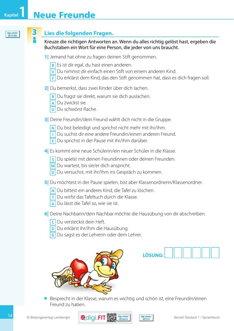 Genial! Deutsch 1 – Sprachbuch IKT LP’23 v.1.1 / Schulbuch