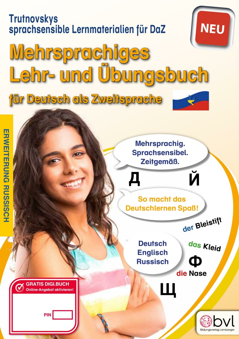 Trutnovskys sprachsensible Lernmaterialien für DaZ - Mehrsprachiges Lehrbuch für Deutsch als Zweitsprache / Erweiterung Russisch