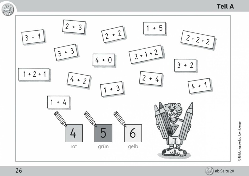 Mathetiger 1- Schulbuch Tigertrainer (2-teilig)