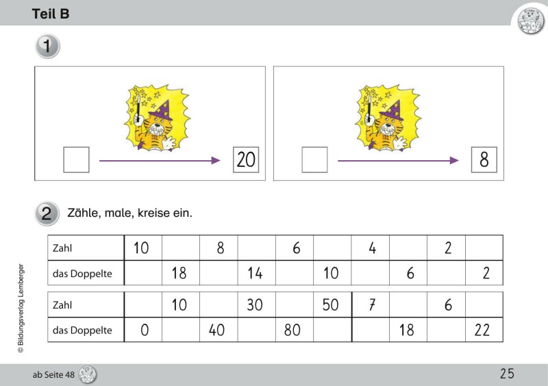 Mathetiger 1 NEU – Schulbuch Tigertrainer – Teil B (für das 2. Semester) – Classic