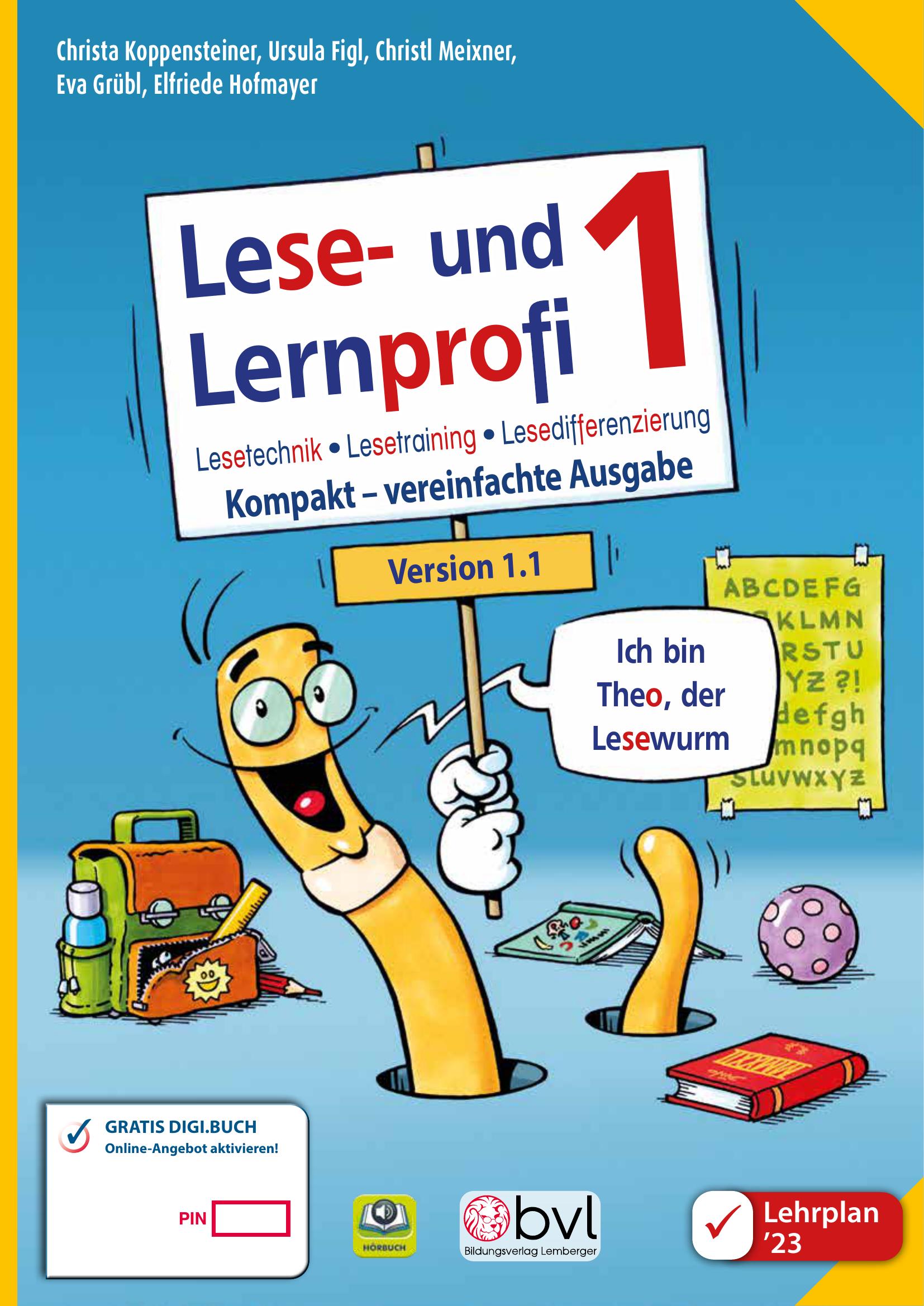 Lese- und Lernprofi 1 KOMPAKT LP’23 v1.1 / Schulbuch – silbierte Ausgabe