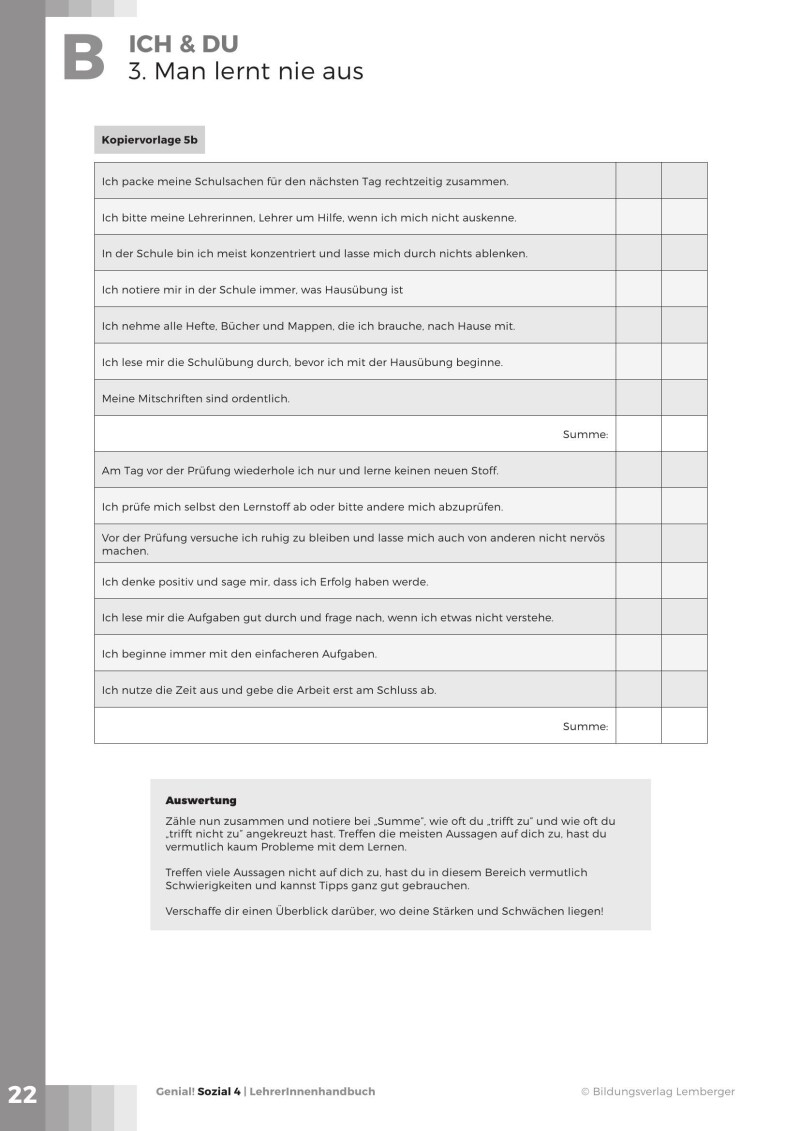 Genial! sozial 4 - LehrerInnenbuch