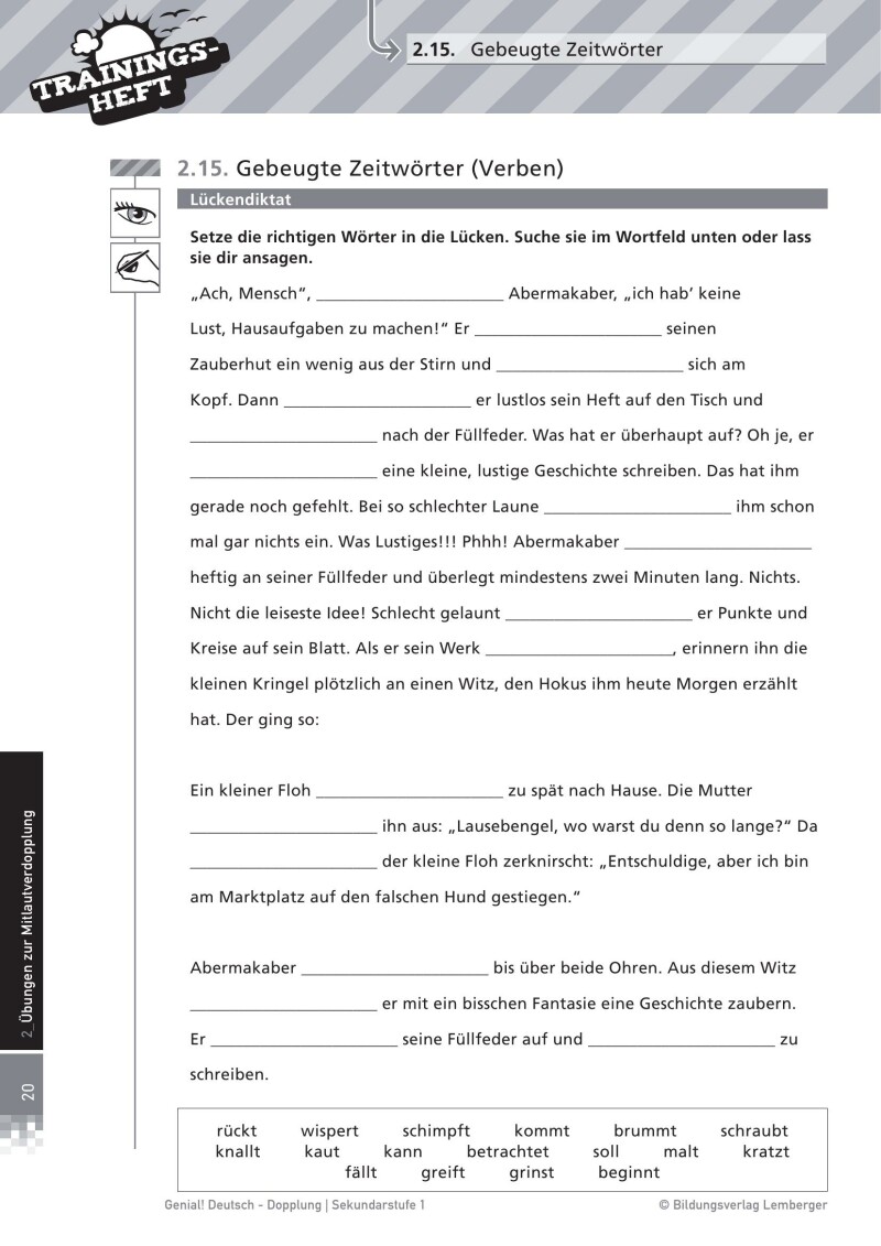 Genial! Deutsch – Trainingsheft Dopplung – Sek 1