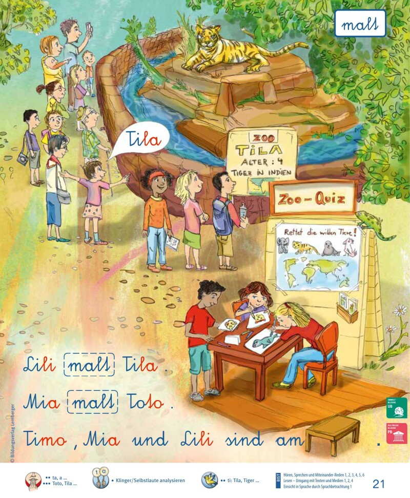 ABC der Tiere 1 – Schulbuch: Lesen in Silben – Silbenfibel Schreibschrift LP‘23 v1.1