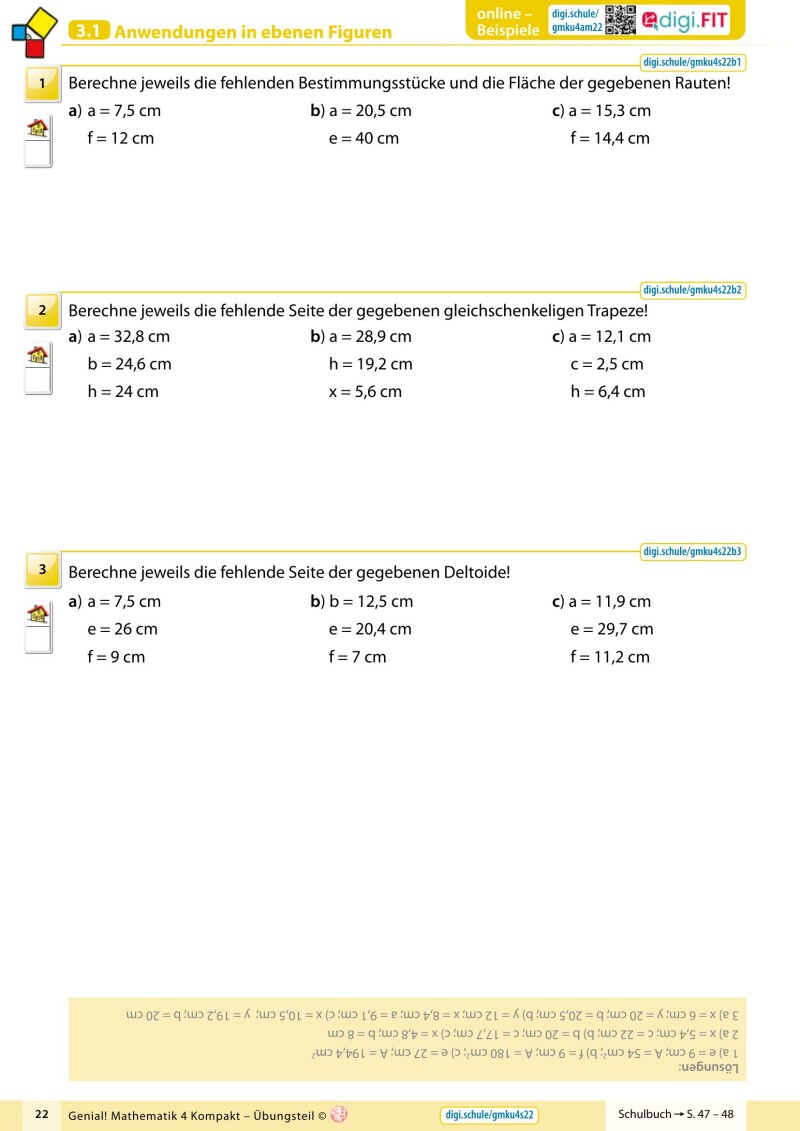 Genial! Mathematik 4 - Kompakt IKT v2.3 – Übungsteil