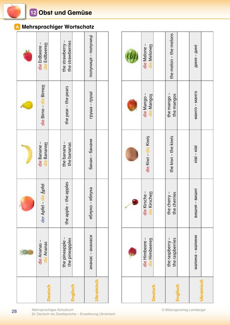 Trutnovskys sprachsensible Lernmaterialien für DaZ - Mehrsprachiges Lehrbuch für Deutsch als Zweitsprache / Erweiterung Ukrainisch