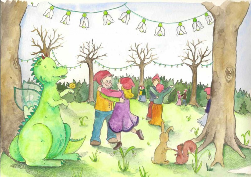 Drago im Zauberwald – Bilderbuch mit Fördermaterial: Die verschwundenen Schneeglöckchen