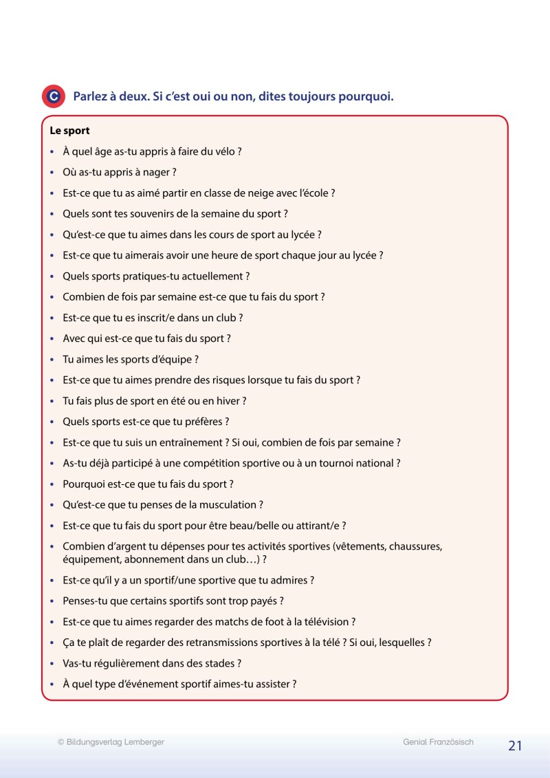 Génial, je parle français!