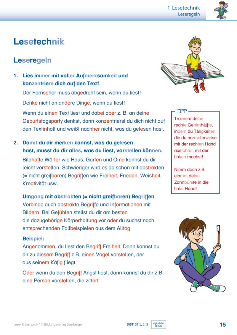 Lese- und Lernprofi 4 v3.1 / Schulbuch – silbierte Ausgabe