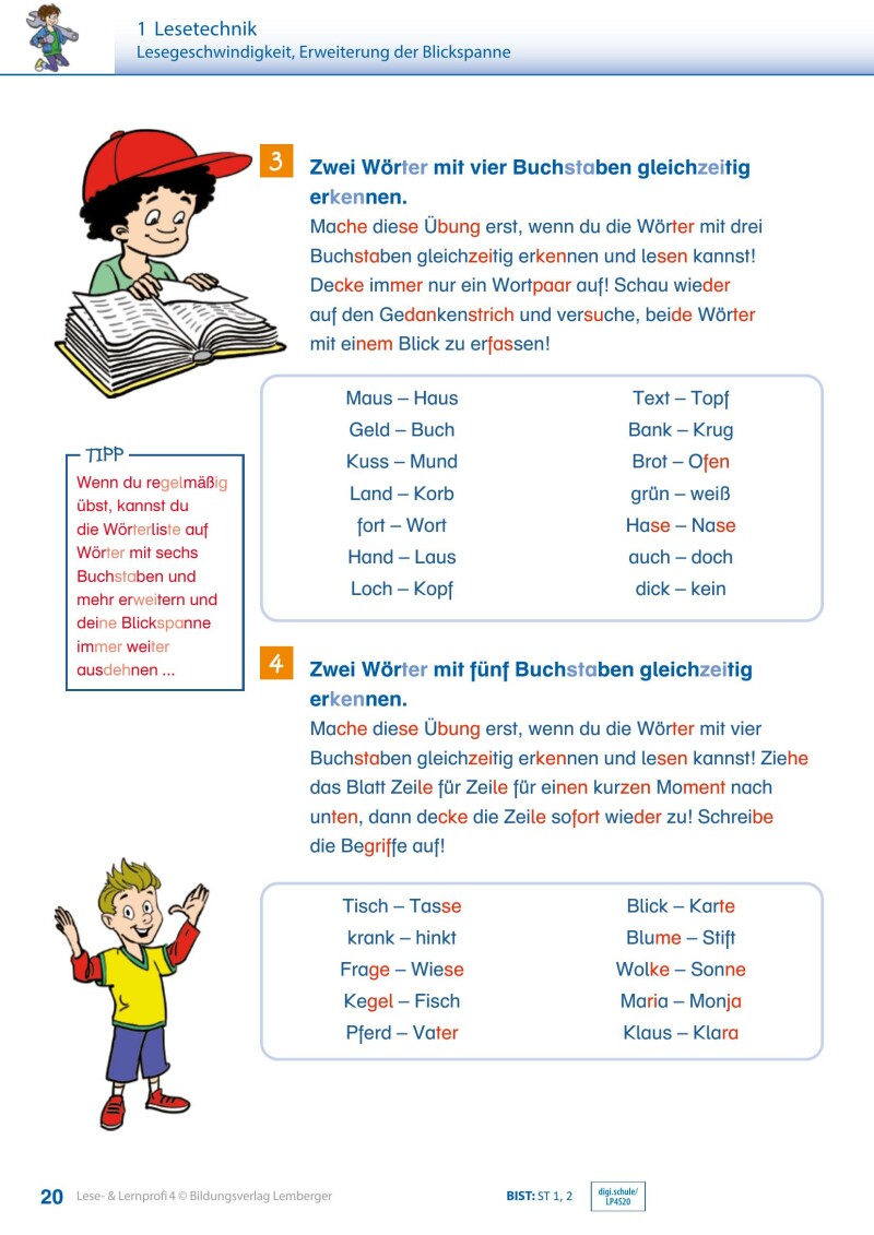Lese- und Lernprofi 4 v3.1 / Schulbuch – silbierte Ausgabe