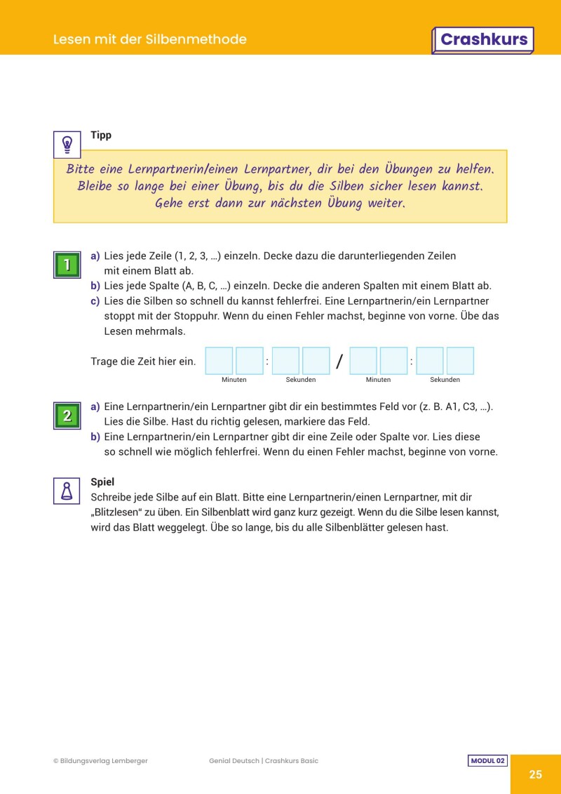 Genial! Deutsch – Crashkurs Lesen: Schulbuch Basic Edition LP’23 v.1.1
