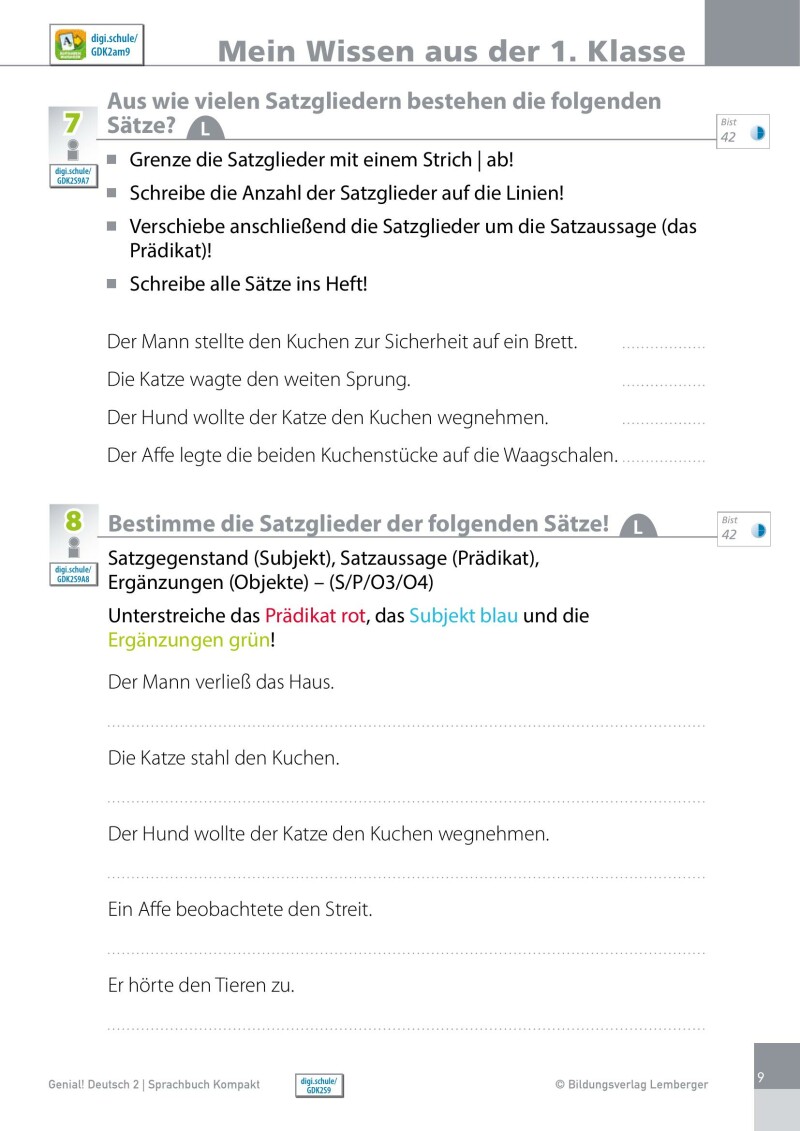 Genial! Deutsch 2 – Sprachbuch Kompakt IKT_Version 1.1: Schulbuch für das Leistungsniveau ”Standard”