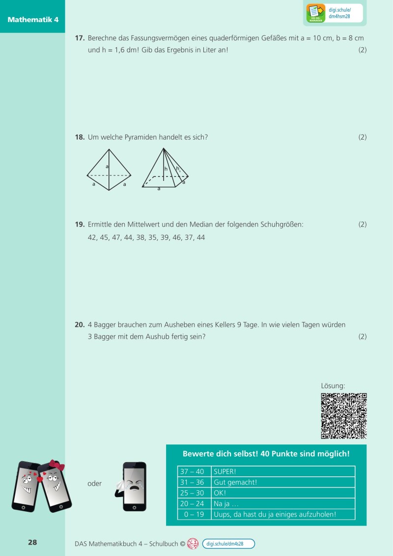 DAS Mathematikbuch 4 - Schulbuch IKT_Version 2.2: Mit Digitaler Grundbildung, Hörbuch, HÜ-/SÜ-Manager, Learning analytics, Lernvideos