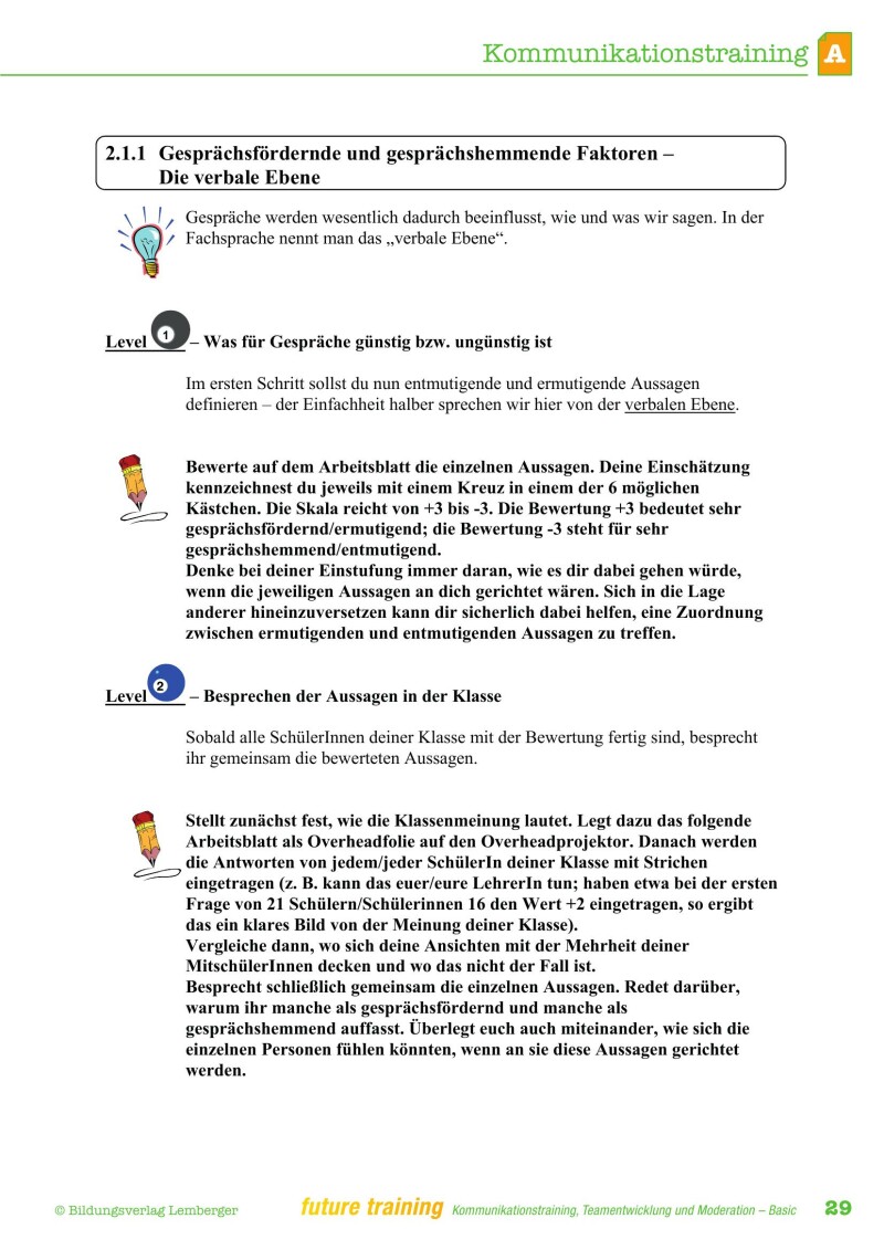 Kompetenz Lernen® – future training – Kommunikationstraining, Teamentwicklung und Moderation – Basic Edition