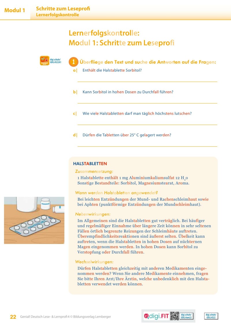Genial! Deutsch 4 – Lese- und Lernprofi IKT LP’23 v.1.1 / Schulbuch silbierte Ausgabe