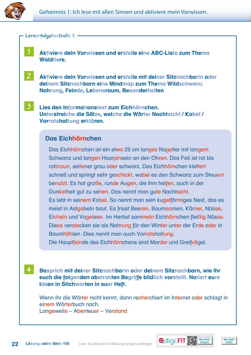 Lese- und Lernprofi 4 LP’23 v1.1 / Schulbuch – silbierte Ausgabe