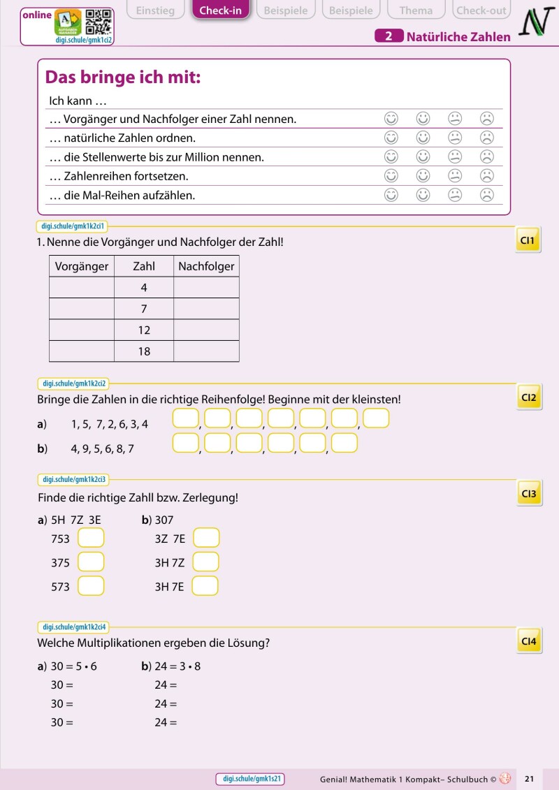 Genial! Mathematik 1 – kompakt IKT_v2.2 Classic: Schulbuch