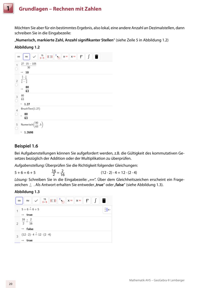 Mathematik AHS Oberstufe – Geogebra