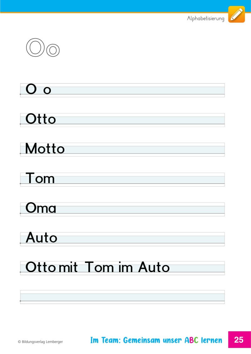 Im Team: Gemeinsam unser ABC lernen