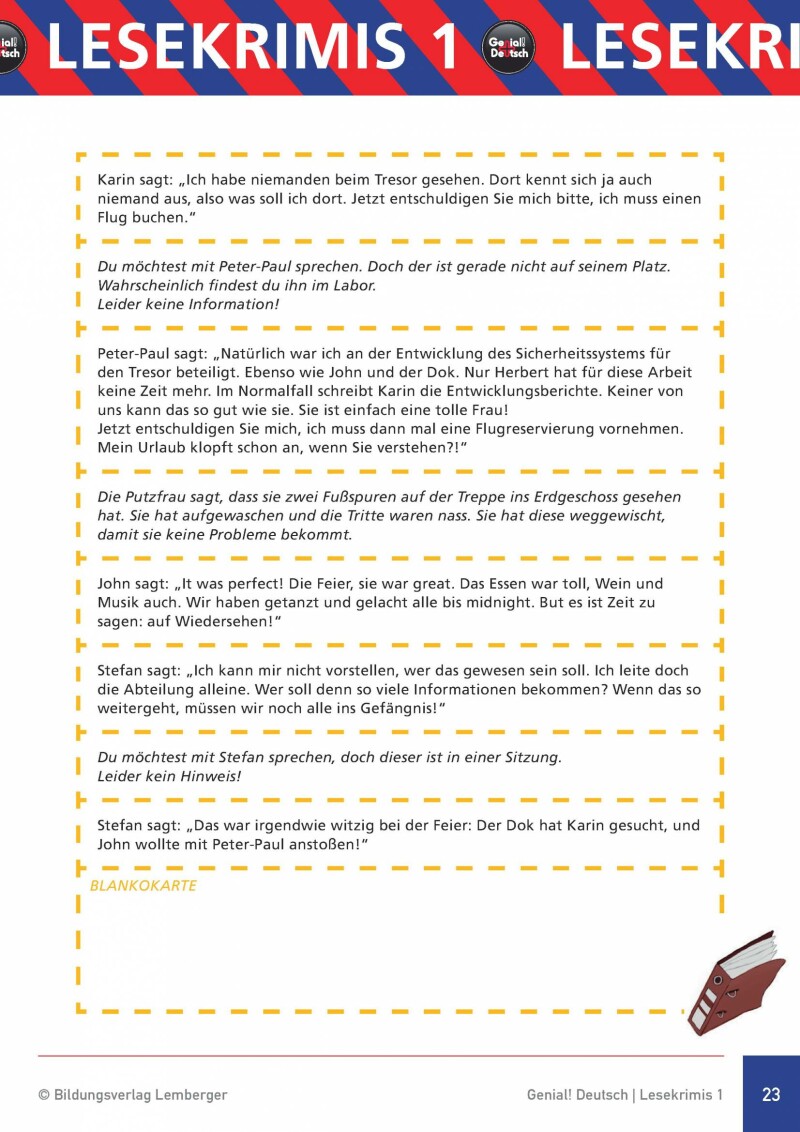 Genial! Deutsch - Lesekrimis 1