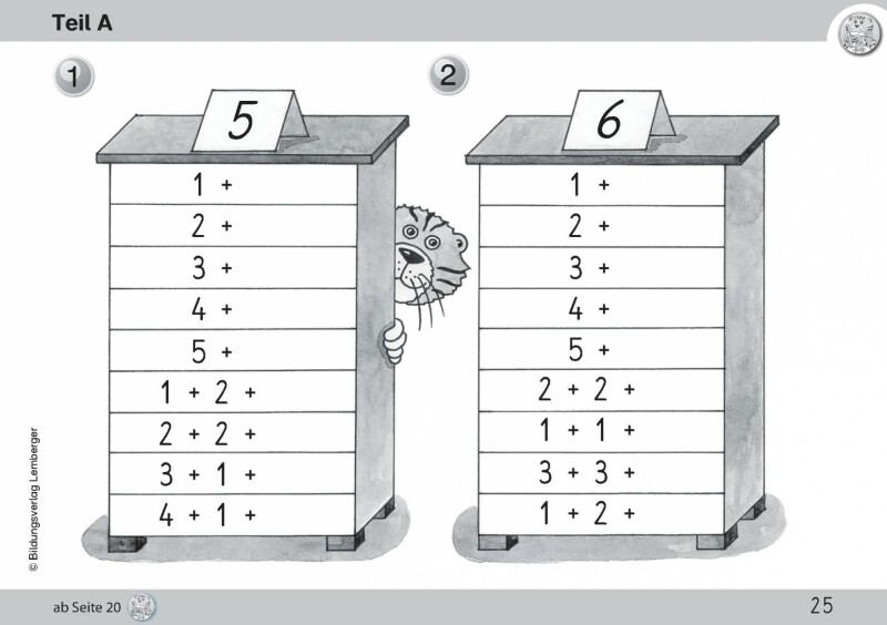 Mathetiger 1- Schulbuch Tigertrainer (2-teilig)