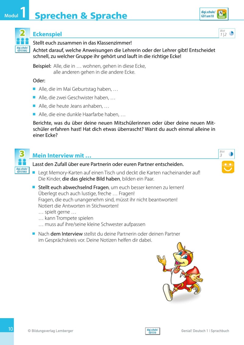 Genial! Deutsch 1 – Sprachbuch IKT / Schulbuch – Classic