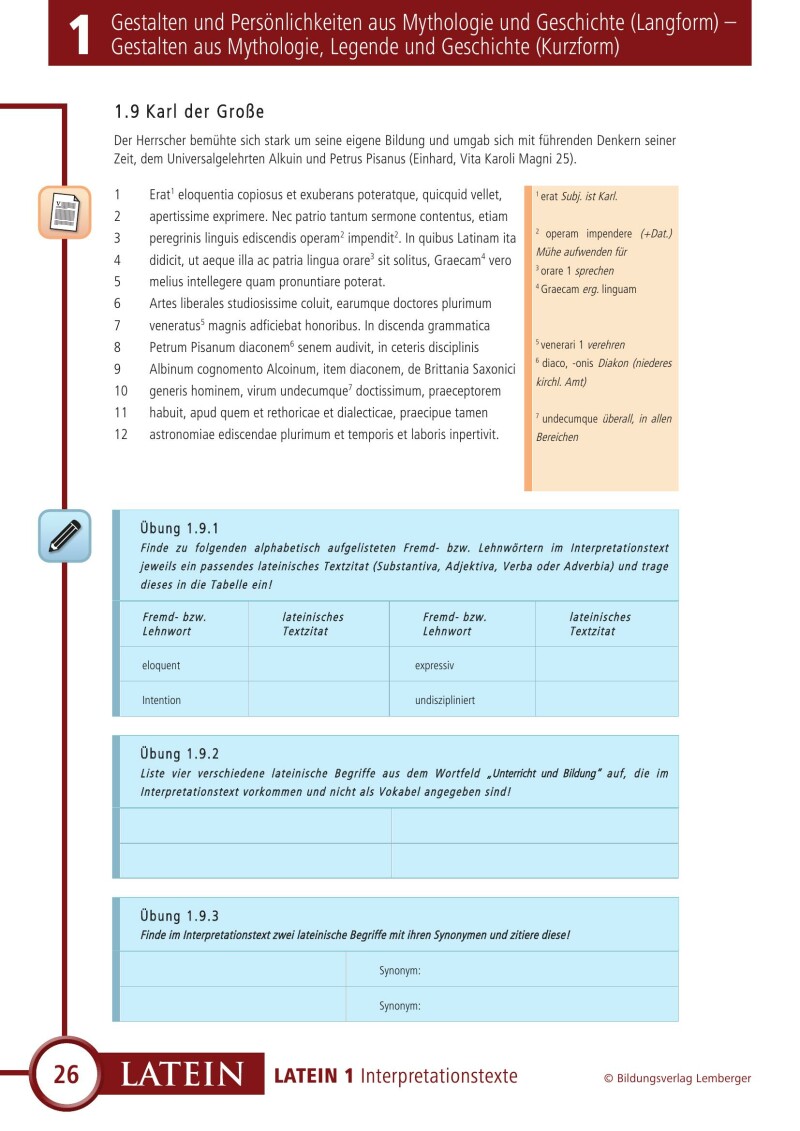 Vitae / Interpretationstexte 1