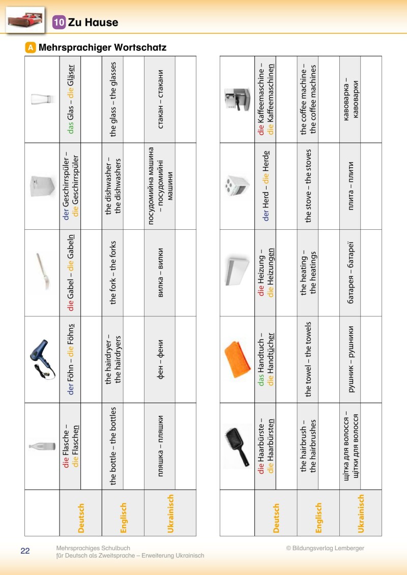 Trutnovskys sprachsensible Lernmaterialien für DaZ - Mehrsprachiges Lehrbuch für Deutsch als Zweitsprache / Erweiterung Ukrainisch