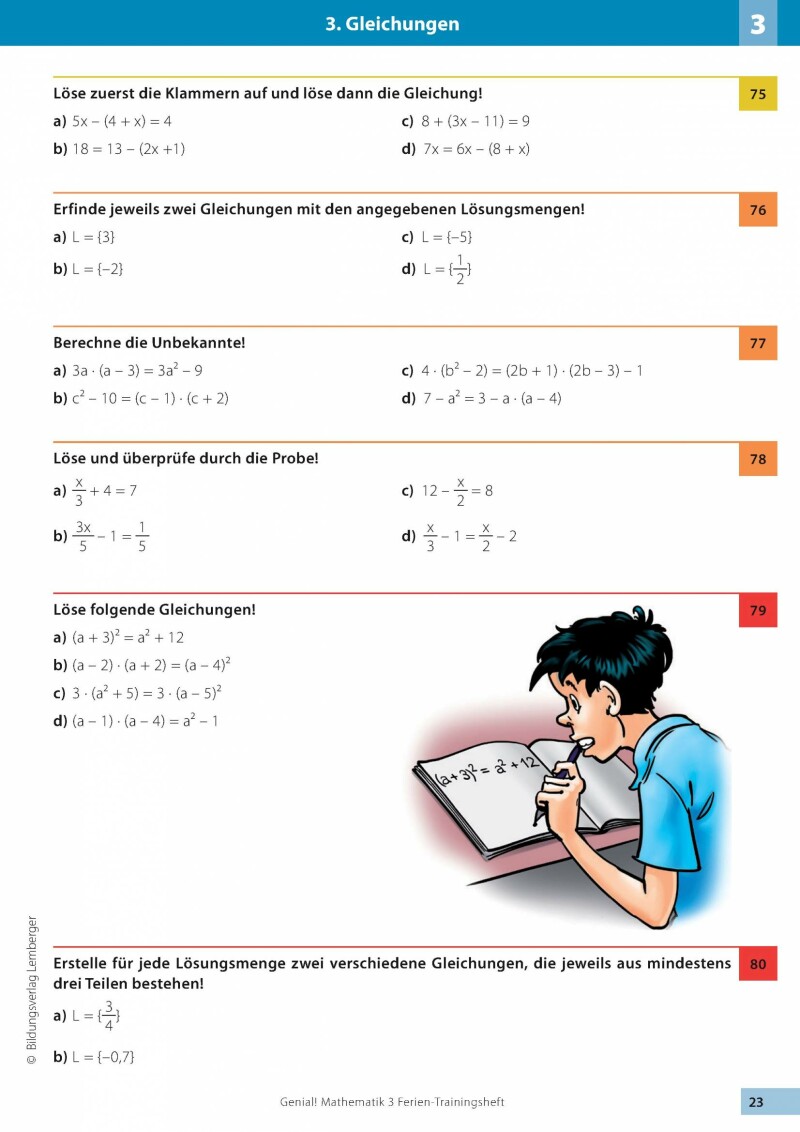 Genial! Mathematik 3 - Ich kann's!: Ferien-Trainings-Heft