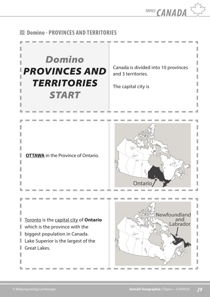 Genial! GW 4 – topics 1: Canada