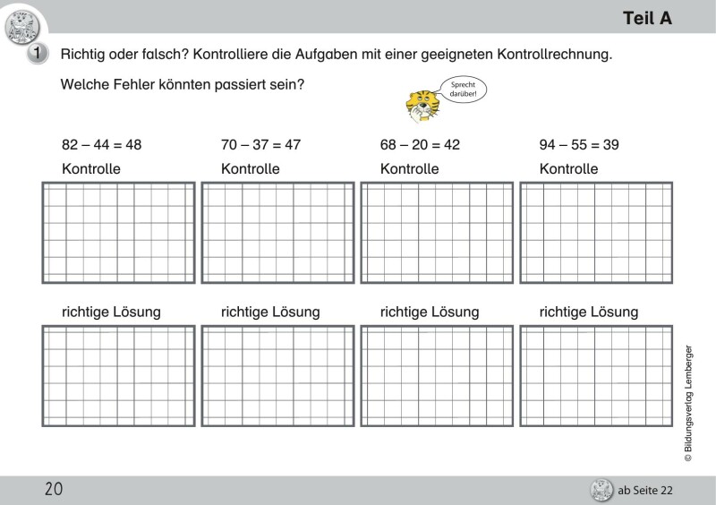 Mathetiger 3 NEU - Schulbuch Tigertrainer - Teil A (für das 1. Semester)