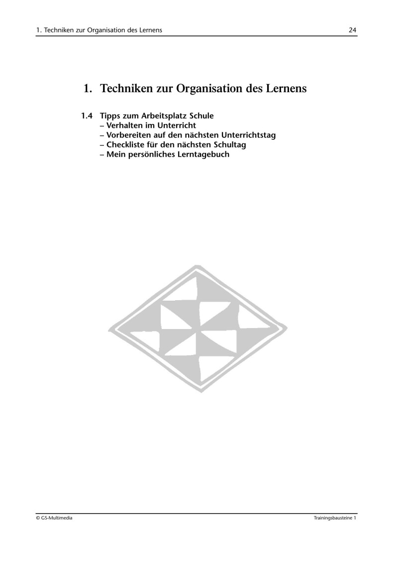 Kompetenz Lernen® – future training – Trainingsbausteine 1