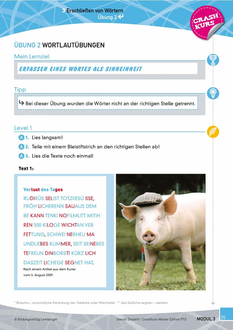 Genial! Deutsch - Crashkurs Lesen: Schulbuch Master Edition PTS