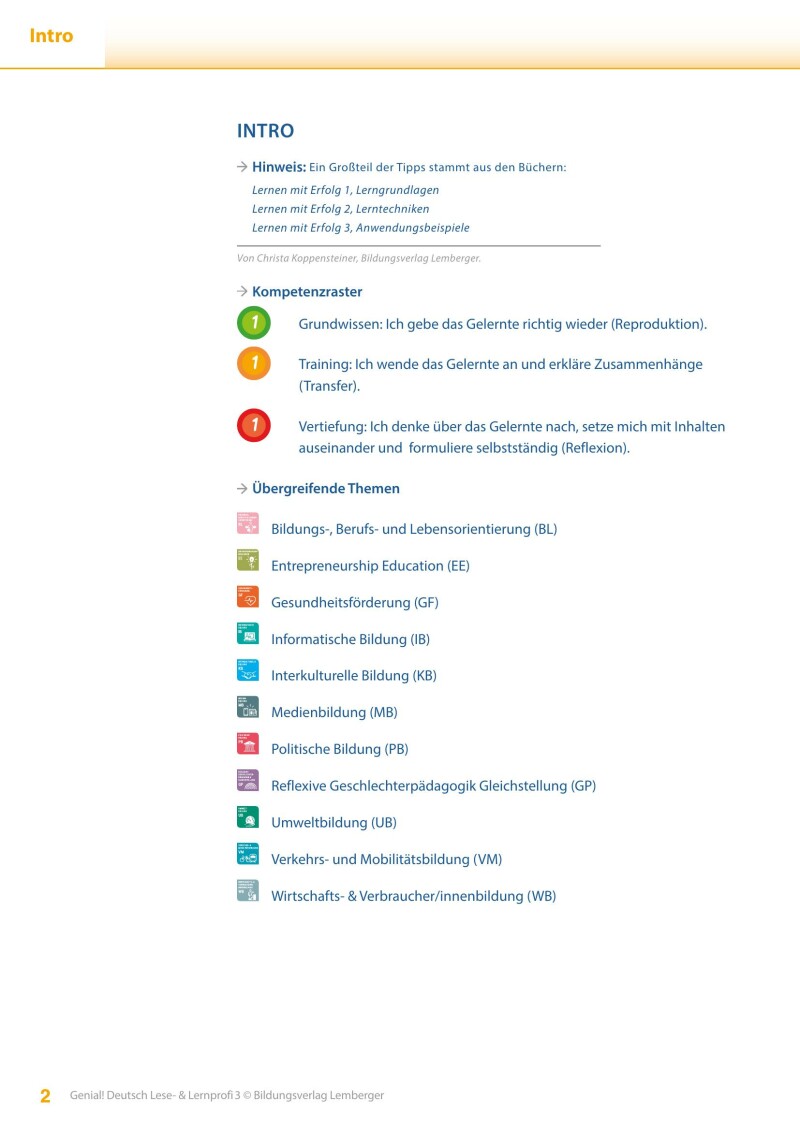 Genial! Deutsch 3 – Lese- und Lernprofi IKT LP’23 v.1.1 / Schulbuch