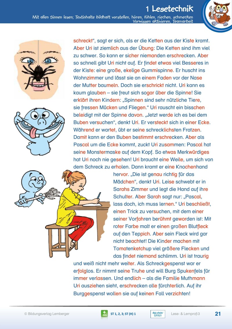 Lese- und Lernprofi 3 - Schulbuch NEU: Silbierte Ausgabe