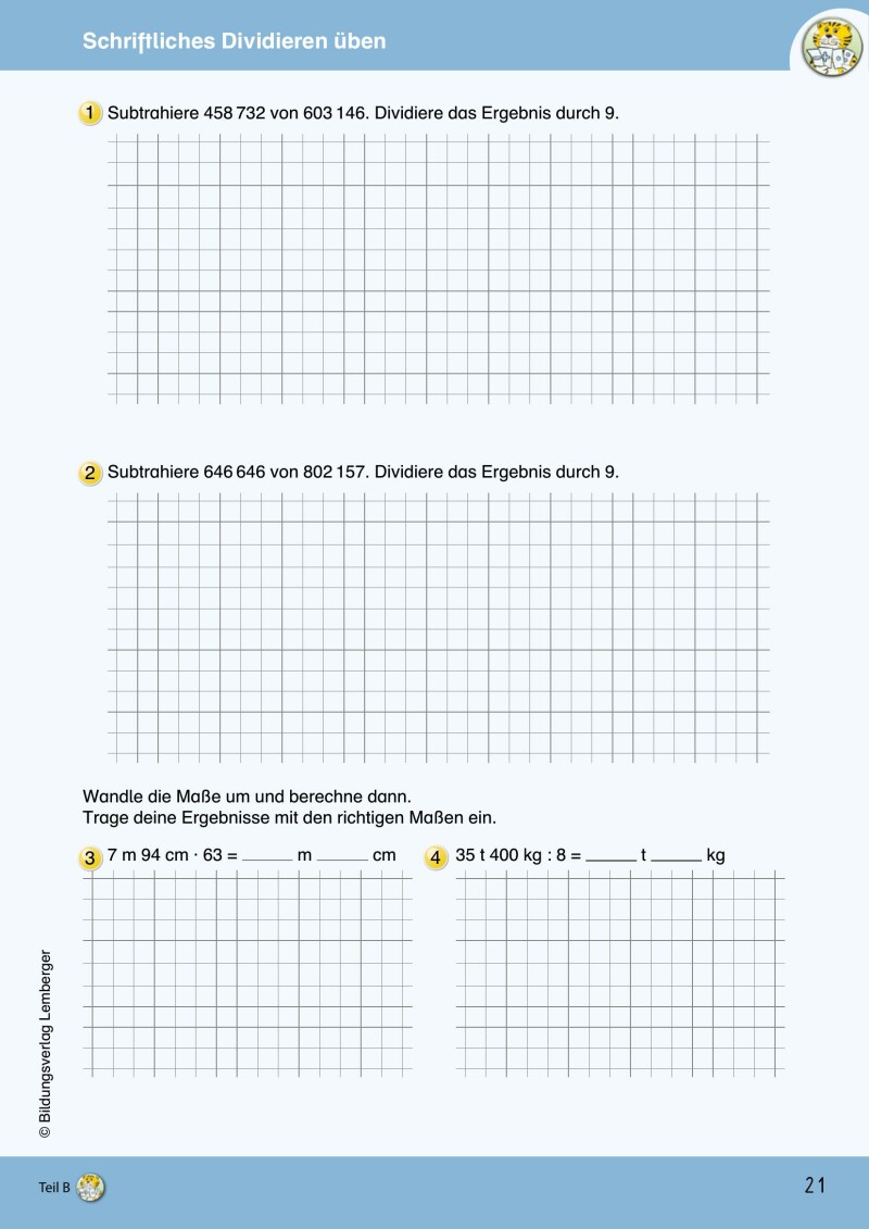 Mathetiger 4 NEU - Schulbuch Teil B (für das 2. Semester)
