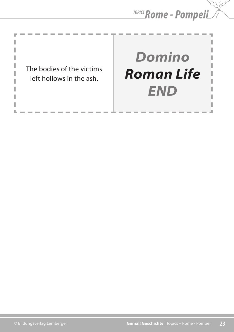 Genial! Geschichte 2 – topics 4: Rome – Pompeji