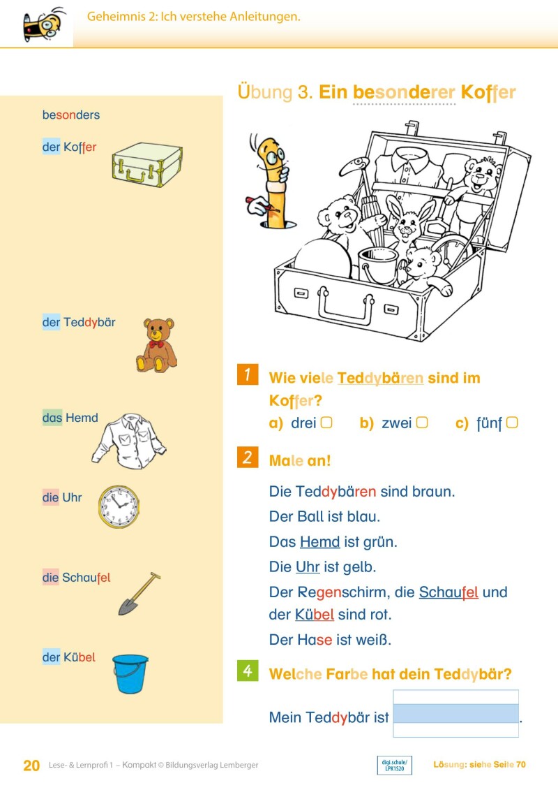 Lese- und Lernprofi 1 KOMPAKT LP’23 v1.1 / Schulbuch – silbierte Ausgabe