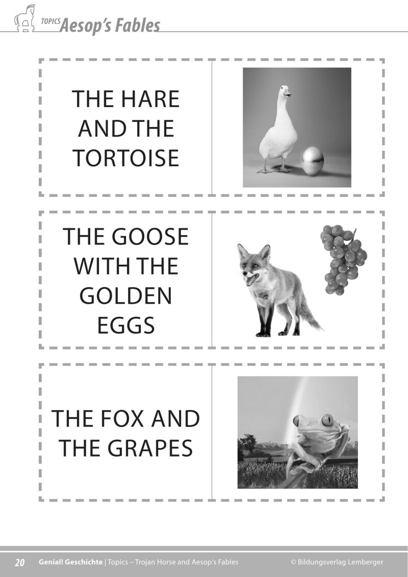 Genial! Geschichte 2 – topics 3: Trojan Horse – Greek Fables