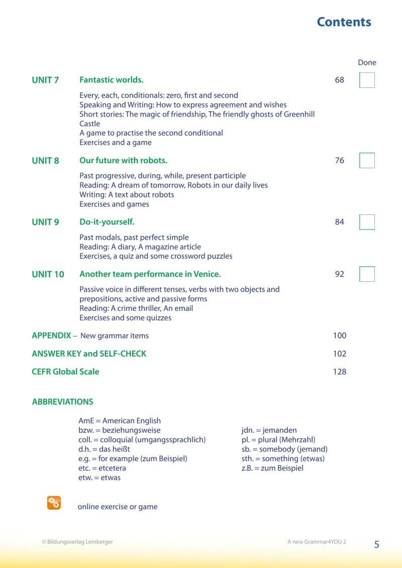 Modern English – A new Grammar4YOU_Band 2 (A1/A2)