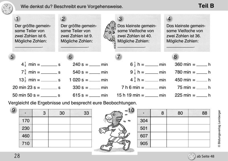 Mathetiger 4 NEU - Schulbuch Tigertrainer - Teil B (für das 2. Semester)