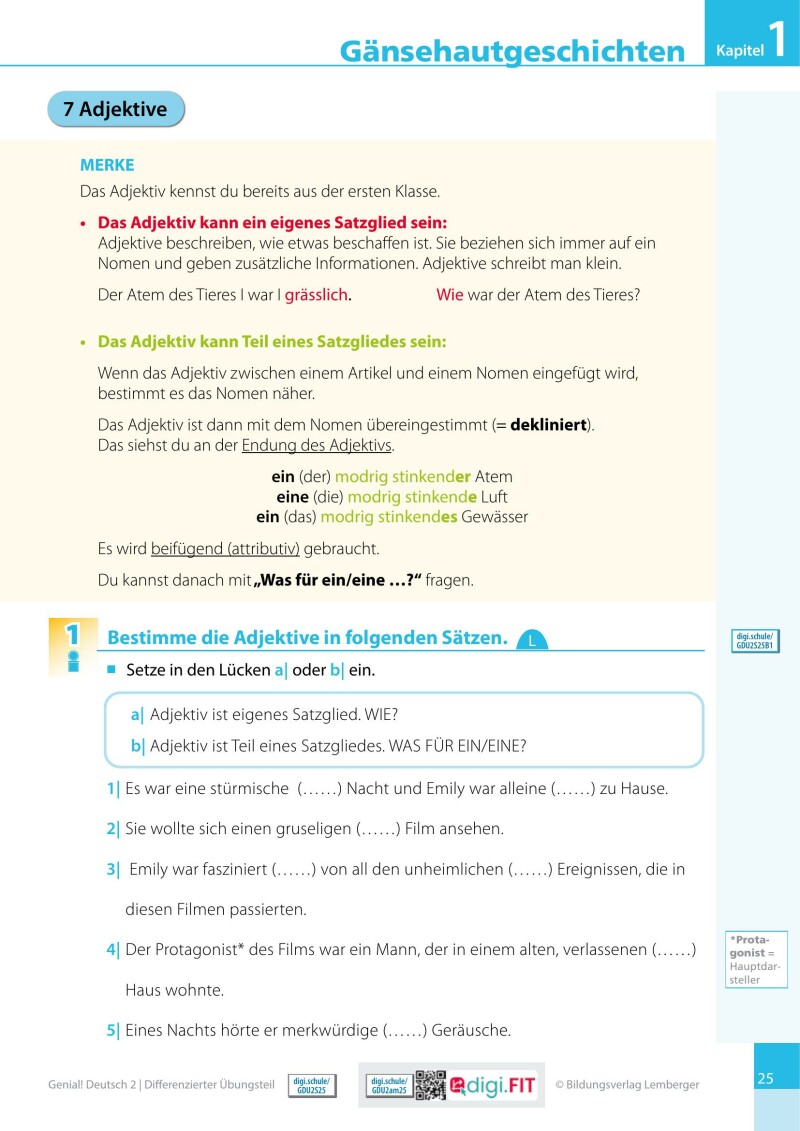 Genial! Deutsch 2 – Sprachbuch IKT LP’23 v.1.1 / Differenzierter Übungsteil