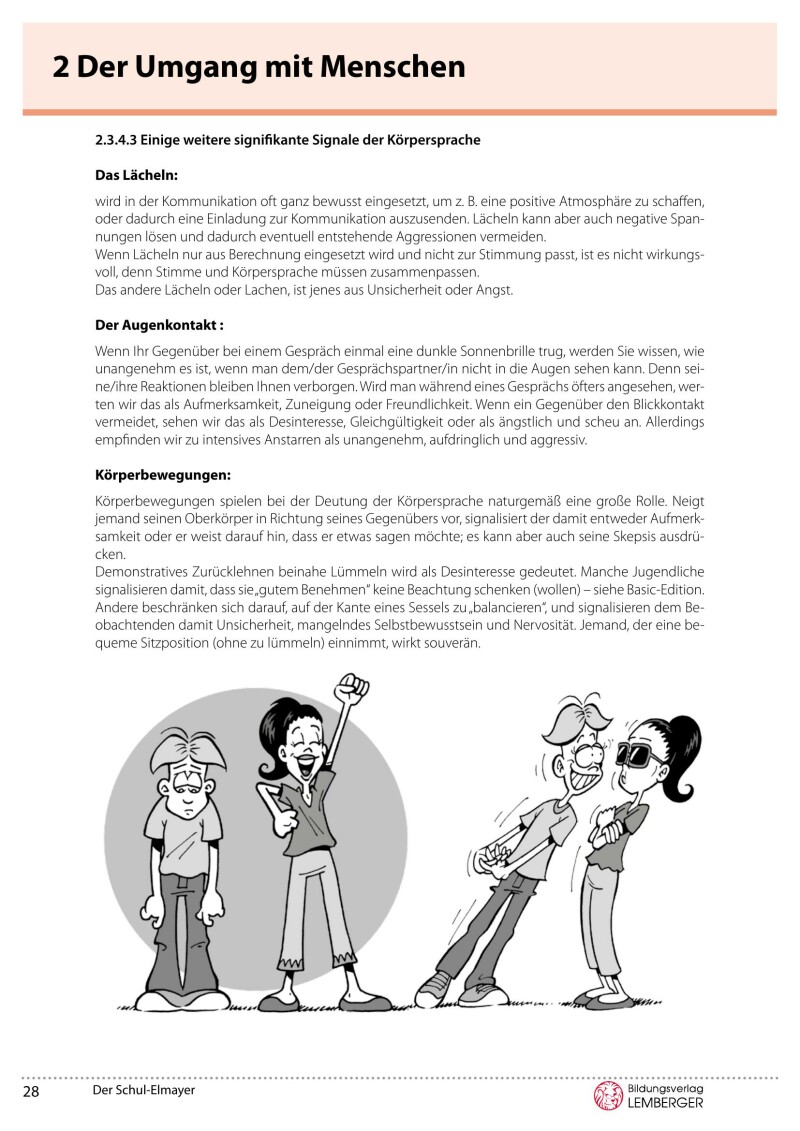 Der Schul-Elmayer - Oberstufe