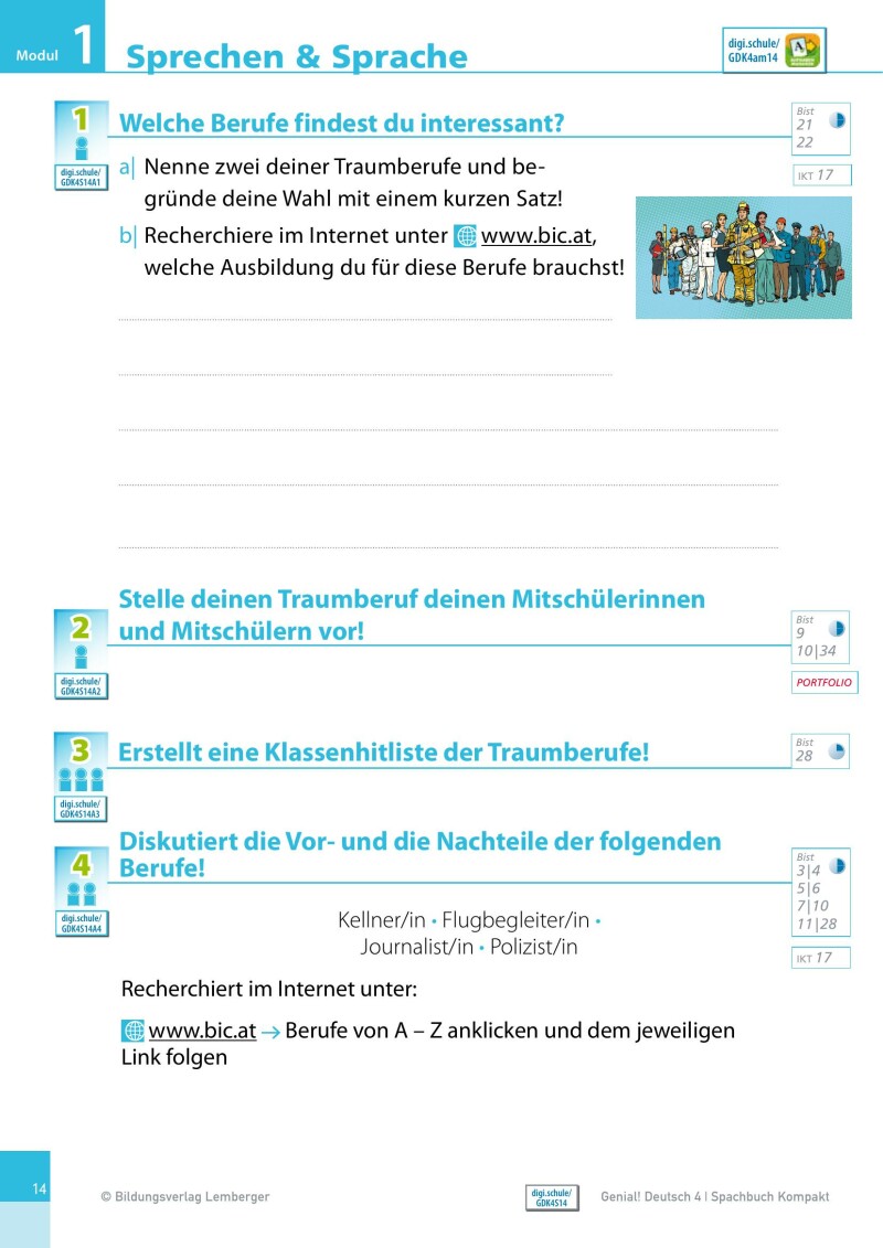 Genial! Deutsch 4 – Sprachbuch Kompakt IKT_Version 1.2: Schulbuch mit E-Book für das Leistungsniveau ”Standard”