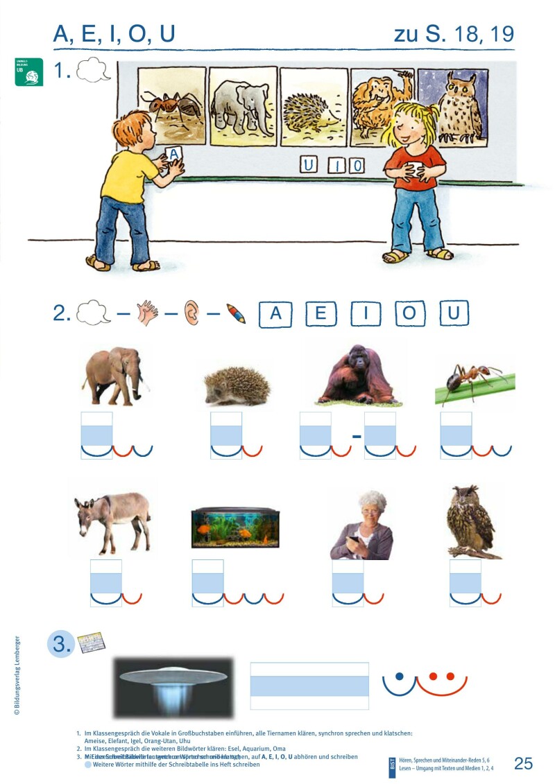 ABC der Tiere 1 – Schulbuch: Lesen in Silben – Arbeitsheft – Teil A LP‘23 v1.1