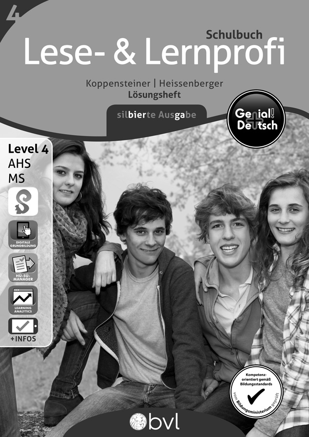Genial! Deutsch 4 - Lese- und Lernprofi IKT NEU: Schulbuch silbierte Ausgabe - Lösungen