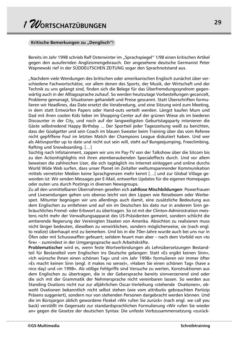 Kompetenz Lernen® - future training - Schreibtraining