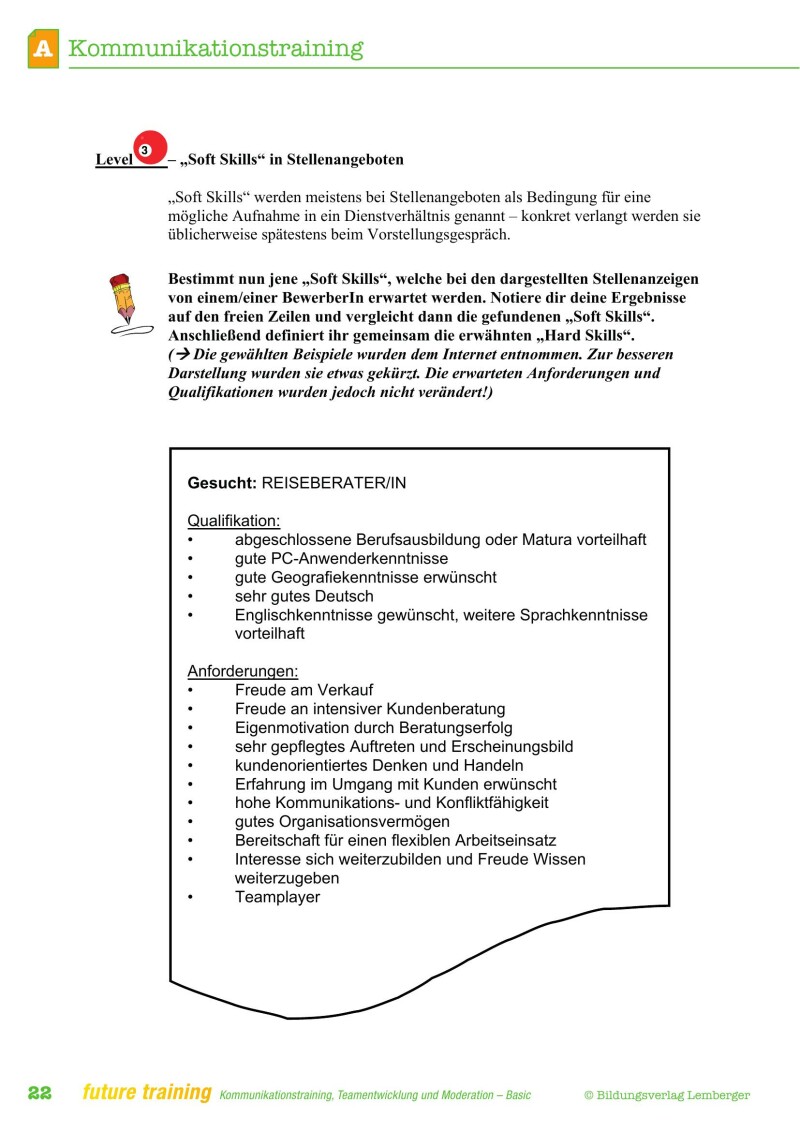 Kompetenz Lernen® – future training – Kommunikationstraining, Teamentwicklung und Moderation – Basic Edition