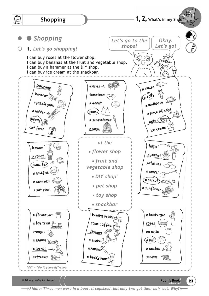 1,2, What's in my Shoe? - Pupil's Book 4 - Advanced