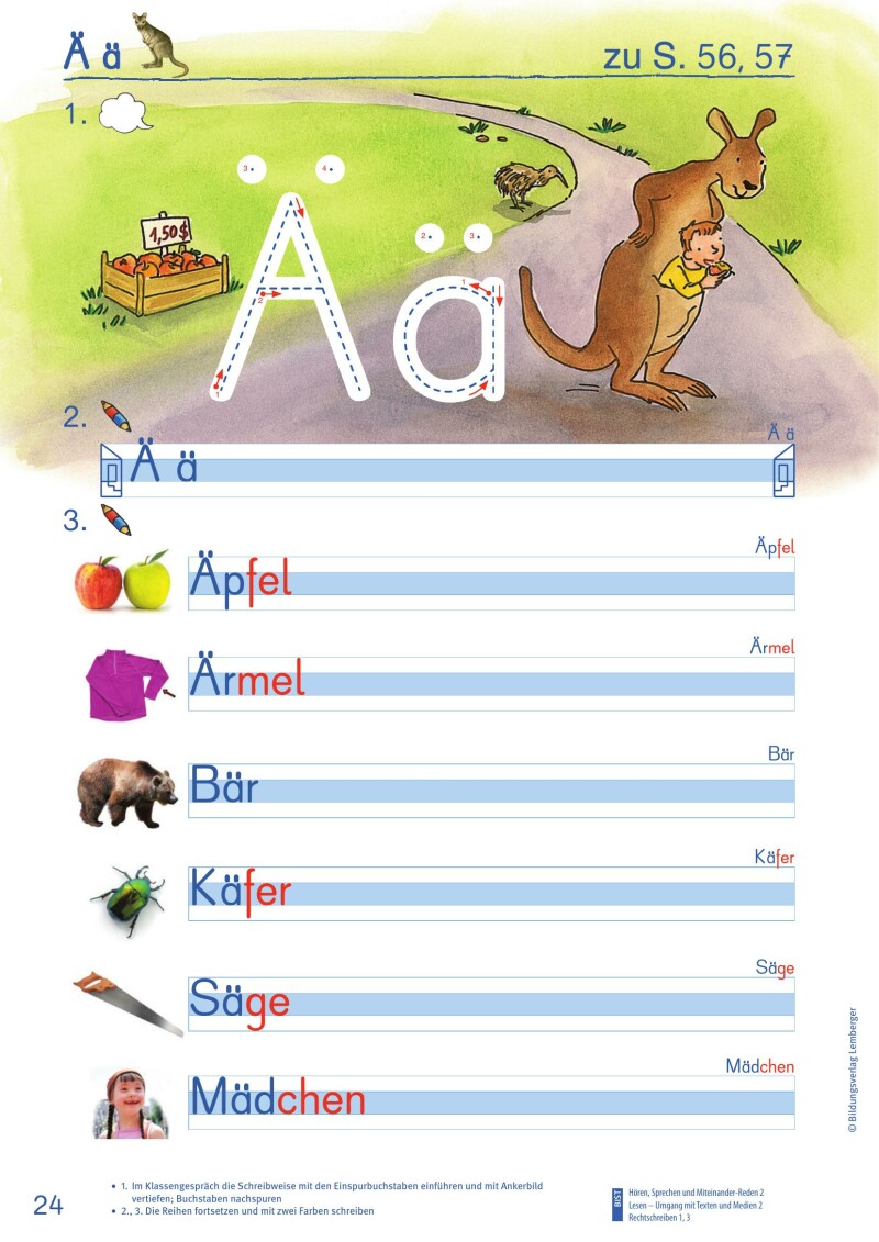 ABC der Tiere 1 - Schulbuch Kompaktausgabe: Schreiblehrgang - Teil B